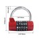 Coufce Letter Combination Lock Gym Locker Safety Padlock Sports Locker Outdoor Waterproof Padlock Master Combination Lock Master Lock Combination PadlockRed