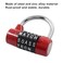 Coufce Letter Combination Lock Gym Locker Safety Padlock Sports Locker Outdoor Waterproof Padlock Master Combination Lock Master Lock Combination PadlockRed
