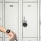eLinkSmart Gym Locker Padlock with Fingerprint Remote Authorized Unlock Record Waterproof Security Keyless Smart Lock for School Gym Locker Backpack Gun Case Field Box Silver Support iOS Watch