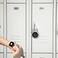 eLinkSmart Gym Locker Padlock with Fingerprint Remote Authorized Unlock Record Waterproof Security Keyless Smart Lock for School Gym Locker Backpack Gun Case Field Box Silver Support iOS Watch