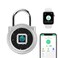 eLinkSmart Gym Locker Padlock with Fingerprint Remote Authorized Unlock Record Waterproof Security Keyless Smart Lock for School Gym Locker Backpack Gun Case Field Box Silver Support iOS Watch