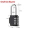 Gawon 4 Digit Combination Lock Black 457x173x087in Weatherproof Rustproof Lightweight Suitable for Indoor and Outdoor Use