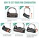 Cluckyu Gym Locker Lock5 Letter Heavy Duty Alloy Padlock Password Sturdy Security PadlockEasy to Set Your Own Keyless Resettable ComboBlack