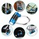 Cluckyu Gym Locker Lock5 Letter Heavy Duty Alloy Padlock Password Sturdy Security PadlockEasy to Set Your Own Keyless Resettable ComboBlue
