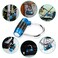 Cluckyu Gym Locker Lock5 Letter Heavy Duty Alloy Padlock Password Sturdy Security PadlockEasy to Set Your Own Keyless Resettable ComboBlue