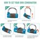 Cluckyu Gym Locker Lock5 Letter Heavy Duty Alloy Padlock Password Sturdy Security PadlockEasy to Set Your Own Keyless Resettable ComboBlue
