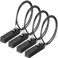 Hicarer 4 Pcs 2335 Inch Length Cable Locks with Combination 4 Digit Resettable Security Lock for Bikes Lockers Bicycle Wardrobes File Cabinets Gate Fences Anti Theft Locks 316 Diameter