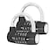 HOJLKLD Gym Locker Lock 5 Letter Word Lock Safety Padlock Combination Lock for School Gym LockerSports LockerFenceToolboxCaseHasp Storage 2 BlackBlack