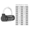 HOJLKLD Gym Locker Lock 5 Letter Word Lock Safety Padlock Combination Lock for School Gym LockerSports LockerFenceToolboxCaseHasp Storage 2 BlackBlack