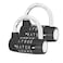 HOJLKLD Gym Locker Lock 5 Letter Word Lock Safety Padlock Combination Lock for School Gym LockerSports LockerFenceToolboxCaseHasp Storage 2 BlackBlack