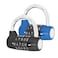 HOJLKLD Gym Locker Lock 5 Letter Word Lock Safety Padlock Combination Lock for School Gym LockerSports LockerFenceToolboxCaseHasp Storage 2 BlueBlack