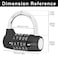 HOJLKLD Gym Locker Lock 5 Letter Word Lock Safety Padlock Combination Lock for School Gym LockerSports LockerFenceToolboxCaseHasp Storage 2 BlueBlack