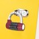 HOJLKLD Gym Locker Lock 5 Letter Word Lock Safety Padlock Combination Lock for School Gym LockerSports LockerFenceToolboxCaseHasp Storage 2 BlueRed