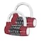 HOJLKLD Gym Locker Lock 5 Letter Word Lock Safety Padlock Combination Lock for School Gym LockerSports LockerFenceToolboxCaseHasp Storage 2 RedRed