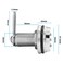 Kyuionty 2 Pack Combination Cabinet Cam Lock Password Coded Drawer Lock Zinc Alloy Security Locks for Cabinet Drawers Mailbox 118 Silver