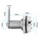 Kyuionty 2 Pack Combination Cabinet Cam Lock Password Coded Drawer Lock Zinc Alloy Security Locks for Cabinet Drawers Mailbox 118 Silver