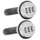 Kyuionty 2 Pack Combination Cabinet Cam Lock Password Coded Drawer Lock Zinc Alloy Security Locks for Cabinet Drawers Mailbox 118 Silver