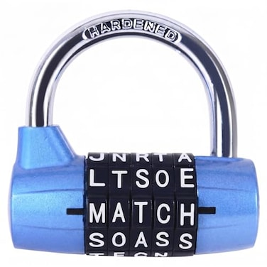 JIN Large Extended Beam Storage Cabinet Door Handle Combination Lock Padlock Password Lock Gym Lock 5Digit Combination Padlock Security Padlock Luggage Locker Wardrobe Gym Locker blue01