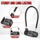 Lawnize Cable Locks with Letters Text Words CombinationSteel Cable Rope Wire Combination Lock with Resettable Code for Bikes Lockers File Cabinets Wardrobes Fencesgate Lock Pool Padlock