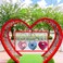 LITAITAI Heart Shaped Padlock Love Padlocks for Jewelry Storage Box Locker Decor Valentine Gift Combo Lock for Gym Locker Lake Blue2PCS