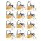 Litoexpe 12 Pieces Mini Locks with Keys Small Solid Brass Padlock Suitcase Locks for Luggage Backpacks Toolbox Jewelry Box Storage Unit School Gym Locker