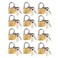 Litoexpe 12 Pieces Mini Locks with Keys Small Solid Brass Padlock Suitcase Locks for Luggage Backpacks Toolbox Jewelry Box Storage Unit School Gym Locker