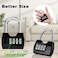 Locilot 4 Pack Combination Lock 4Digit Fashion Combo Lock Combination Padlock Waterproof Outdoor Gate Locks for Fence Locker Sheds Gym Shed Storage Unit Gate Hasps School