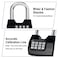 Locilot 4 Pack Combination Lock 4Digit Fashion Combo Lock Combination Padlock Waterproof Outdoor Gate Locks for Fence Locker Sheds Gym Shed Storage Unit Gate Hasps School
