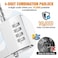 MeBantoo Cabinet Lock with Combination Adjustable UShaped Combination Cabinet Lock Latches for Gym Locker Closet Fences Luggage Double Doors Silver 1pc