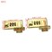 Mewutal 2PCS Luggage Suitcase Combination Lock 3 Digit Combination Password Lock Buckle for Toolbox Vanity Case with Screws Gold