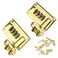 Mewutal 2PCS Luggage Suitcase Combination Lock 3 Digit Combination Password Lock Buckle for Toolbox Vanity Case with Screws Gold