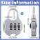 Moxweyeni 10 Pcs Digit Combinations Padlock Safe Cipher Lock Mini Combination Resettable Number for Suitcases Luggage Briefcases Computer BagsCute StyleWhite