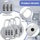 Moxweyeni 10 Pcs Digit Combinations Padlock Safe Cipher Lock Mini Combination Resettable Number for Suitcases Luggage Briefcases Computer BagsCute StyleWhite