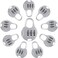 Moxweyeni 10 Pcs Digit Combinations Padlock Safe Cipher Lock Mini Combination Resettable Number for Suitcases Luggage Briefcases Computer BagsCute StyleWhite