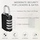 Moxweyeni 30 Pcs 4 Digit Combination Lock Small Combo Luggage Number Locks Outdoor Waterproof Padlock for Traveling Toolbox Gym Door Locker Suitcases Employee Hasp Storage