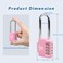 RESET 060 4 Digit Combination Padlock with 24 inch Long Shackle Combination LockOutdoor Waterproof PadlockIndoor Padlock for School Locker Gym Locker Shed Fence Gate Toolbox Pink