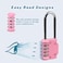 RESET 060 4 Digit Combination Padlock with 24 inch Long Shackle Combination LockOutdoor Waterproof PadlockIndoor Padlock for School Locker Gym Locker Shed Fence Gate Toolbox Pink