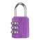 RESET 071 Mini Combination Lock Small 3 Digit Padlock for Gym Locker Travel Luggage Lock Resettable No Key Lock for Backpack Zipper Suitcase Purple 1 Pack