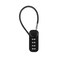 RESET 192 4 Digit Combination Padlock with 10cm4 inch CableTravel Lock for LuggageSuitcaseBaggageBackpackToolboxCaseBlack2 Pack