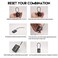 RESET 200 2 Pack 4 Digit Combination Cable Padlock with 472 inch 12 cm Flexible Cable Small Lock for Locker Luggage Backpack Cabinet Gym Bag Toolbox Travel Black