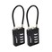 RESET 200 2 Pack 4 Digit Combination Cable Padlock with 472 inch 12 cm Flexible Cable Small Lock for Locker Luggage Backpack Cabinet Gym Bag Toolbox Travel Black