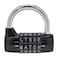 Semetall Gym Locker Lock 5 Letter Word Lock Heavy Duty 5 Digit Combination Lock Outdoor Metal Combination Padlock for School LockerSports Locker GateBlack