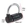 Semetall Gym Locker Lock 5 Letter Word Lock Heavy Duty 5 Digit Combination Lock Outdoor Metal Combination Padlock for School LockerSports Locker GateBlack