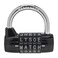 Semetall Gym Locker Lock 5 Letter Word Lock Heavy Duty 5 Digit Combination Lock Outdoor Metal Combination Padlock for School LockerSports Locker GateBlack