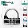 Shimeyao 4 Pcs 5 Letter Combination Lock Heavy Duty Gym Locker 5 Digit Word Escape Room Locks Keyless Resettable Metal Lock for College Gym Toolbox Hasp CabinetLetterBlackSilverBlueRed