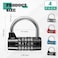 Shimeyao 4 Pcs 5 Letter Combination Lock Heavy Duty Gym Locker 5 Digit Word Escape Room Locks Keyless Resettable Metal Lock for College Gym Toolbox Hasp CabinetLetterBlackSilverBlueRed