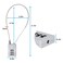SISAV 3 Digit Cable Combination Lock 12 inches Cable for School Gym LockerFiling CabinetsHelmetToolboxLuggage SuitcaseknapsackGrey 2Pack