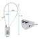 SISAV 3 Digit Cable Combination Lock 12 inches Cable for School Gym LockerFiling CabinetsHelmetToolboxLuggage SuitcaseknapsackGrey 2Pack