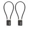 SISAV 30CM12in Long Cable Locks Cable 4Digit Combination Lock Resettable Combination Security Cable Lock Luggage Suitcase Gun Helmet Gun Black 2Pack