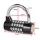 SISAV 5 Digit Combination LockGym PadlockReplaceable Combination LockSuitable for School LockersTool BoxesFencesBlack2 Pack
